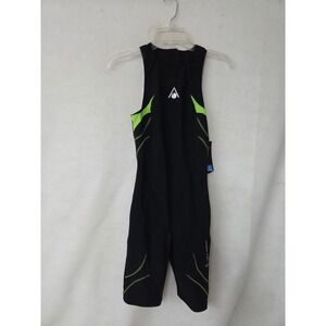 Aqua Sphere Energize Speed Suit Womens 32 Black Green Triathlon Swim SM102013080